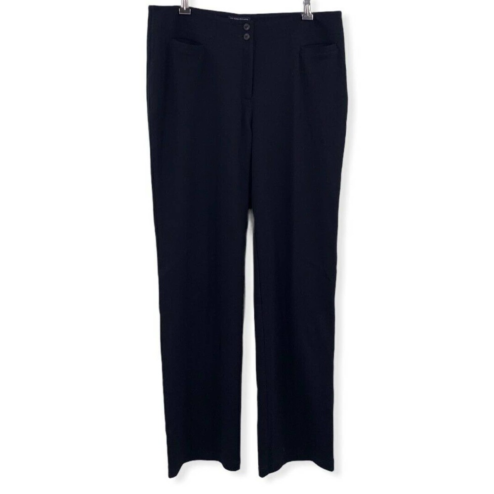 Eileen Fisher Viscose Black Pant Medium